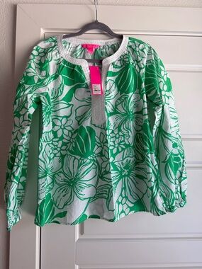 NWT Lilly Pulitzer Camryn Tunic Spearmint Oversized kiss my tulips - XL